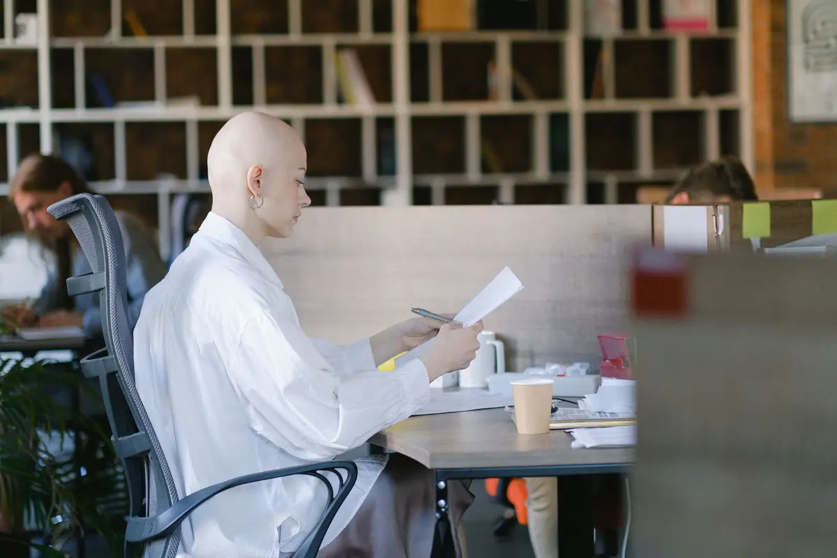 Stock photo: office staff working with documents