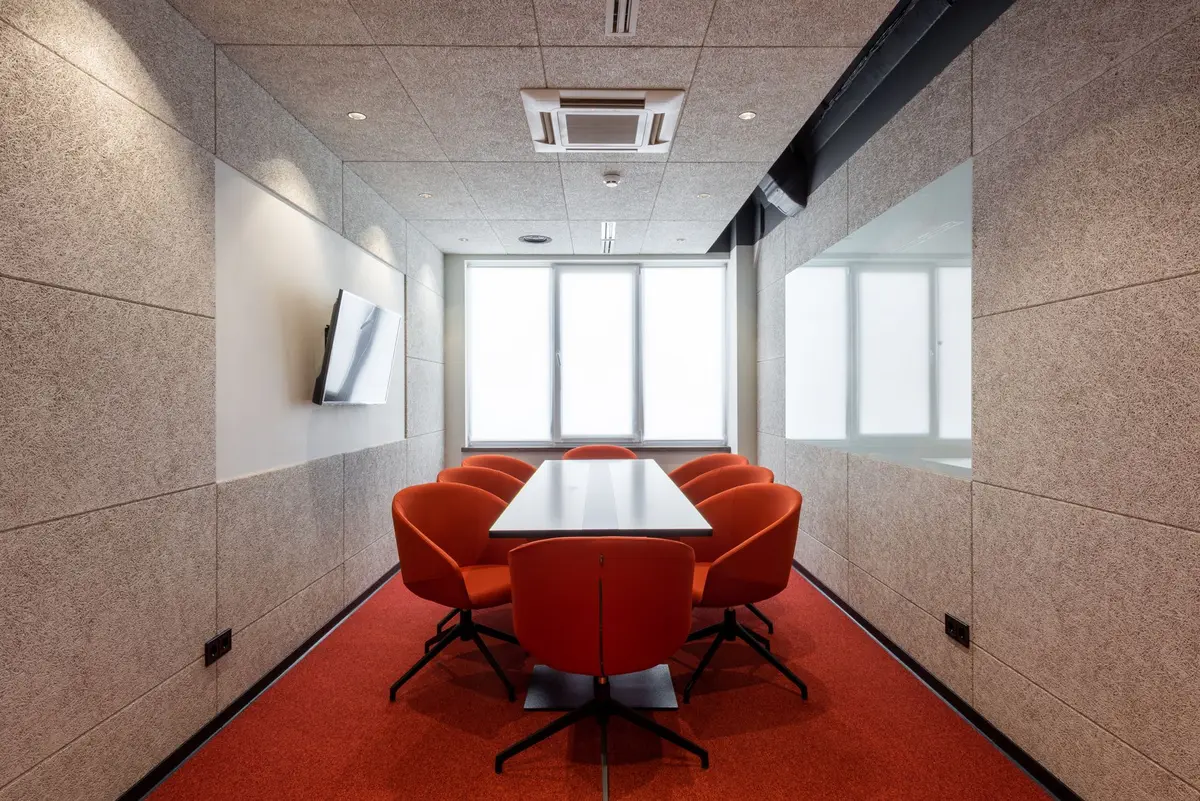 Stock photo: conference room table chairs